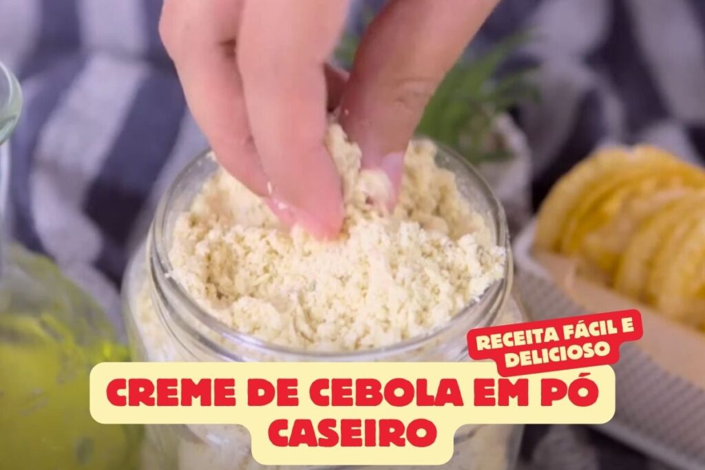 Creme de Cebola em Pó Caseiro