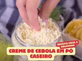 Creme de Cebola em Pó Caseiro