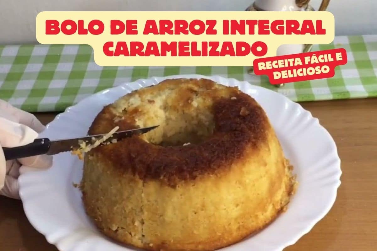 Bolo de Arroz Integral Caramelizado