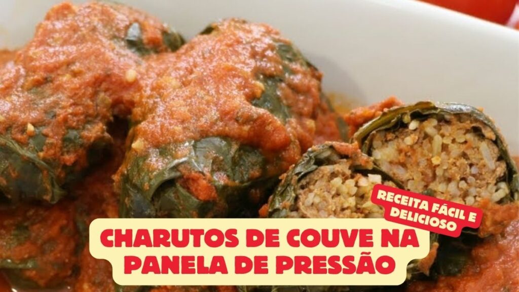 Charutos de Couve na Panela de Pressão