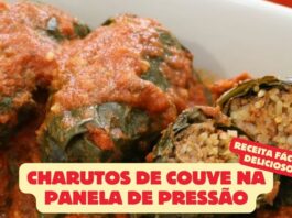 Charutos de Couve na Panela de Pressão