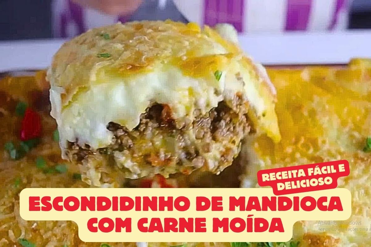 Escondidinho de Mandioca com Carne Moída