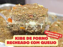 Kibe de Forno Recheado com Queijo