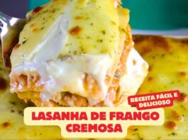 Lasanha de frango cremosa