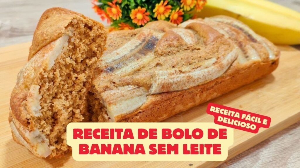 Receita de Bolo de Banana Sem Leite