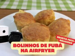 Bolinhos de Fubá na AirFryer