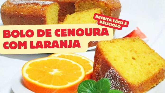 Bolo de Cenoura com Laranja