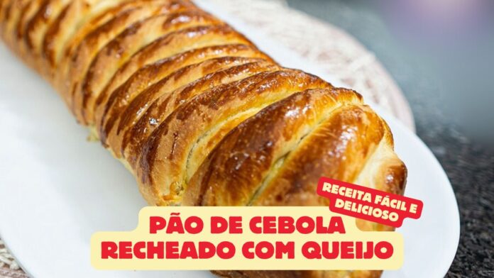 Pão de Cebola Recheado com Queijo