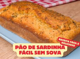 Pão de Sardinha Fácil Sem Sova