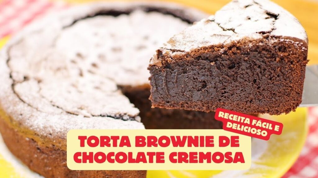 Torta Brownie de Chocolate Cremosa